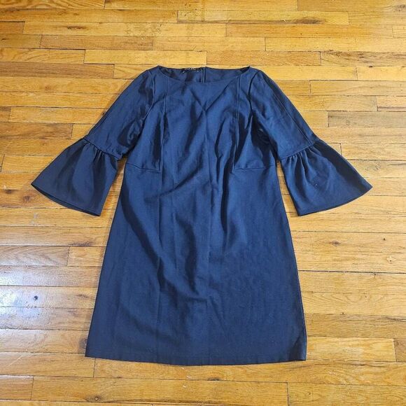 Lafayette 148 New York Marisa Bell Sleeve Ponte Knit Dress Large - Picture 2 of 7